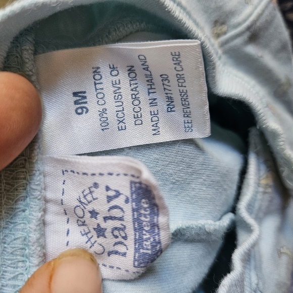 Vintage Cherokee baby layettte sleeper pjs cotton 9m - Picture 4 of 5